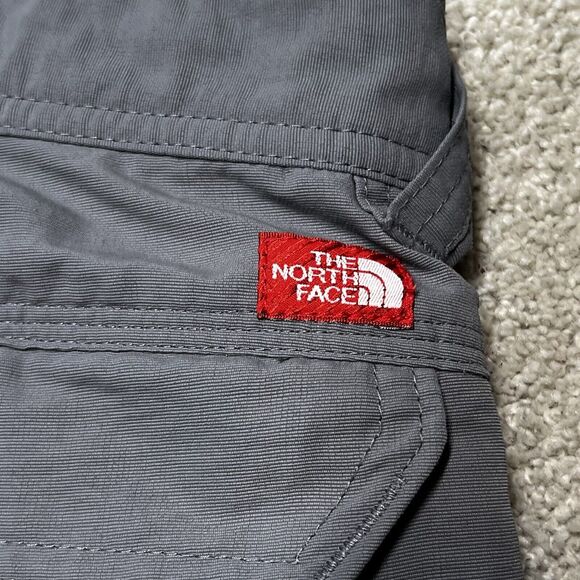 The North Face Mens Grey Nylon Hiking Trail Pants Sz 40 Pockets Drawstring Ankle - Picture 6 of 13